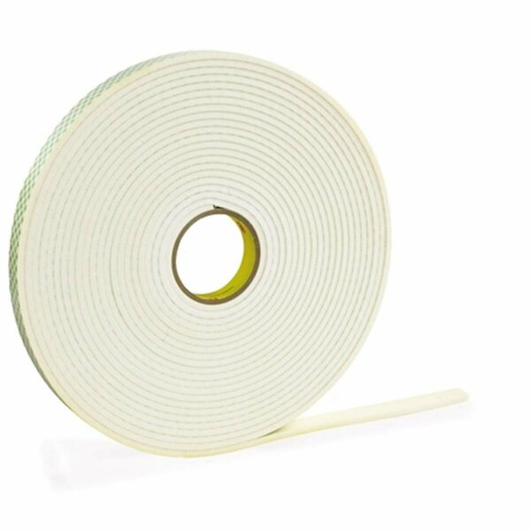 Pinpoint 1 in. x 5 yards 4466 Double Sided Foam Tape, White PI2099352